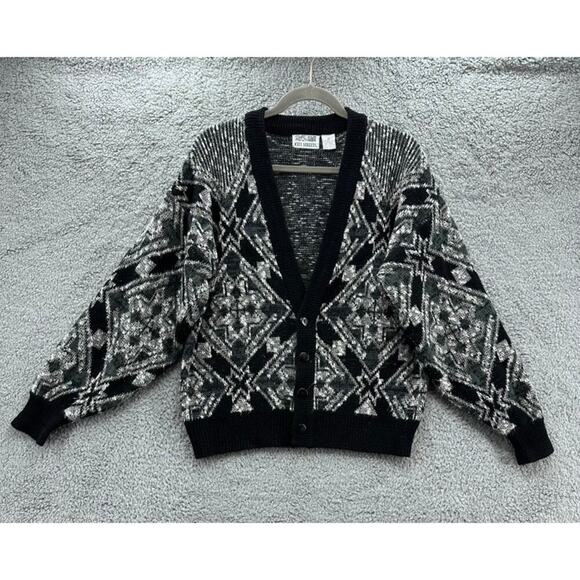 City Streets Vintage Men's Cardigan Medium 4 Button Warm Winter‎ - Picture 1 of 10